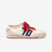 Back70 Erkek Bağcıklı Süet Spor & Sneaker Ayakkabı B26 Beyaz - Mavi