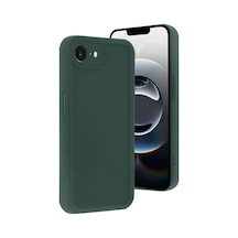 Newface Apple iPhone Uyumlu 16e Kılıf Viera Silikon - Koyu Yeşil Diğer