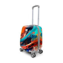 Coral High Renkli Desenli Mini Kabin Boy Valiz 40cm 16765 Çok Renkli