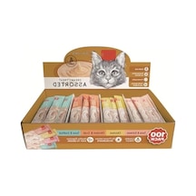 Karışık 4 Lezzetli 100'lü Krema Kedi Ödülü 100 14 Gr