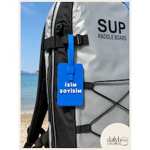 Dailyboo Creates Mavi Kişiye Özel İsimlik Bagaj Etiketi-paddle Board Sup Çanta & Valiz İsim Etiketi-kilitli Sistem Özel Tasarım Bagaj Tag