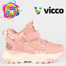 Vicco Tura Ortopedik Kauçuk Taban Ortopedik Çocuk Bot Pudra