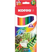 Kores 12 Renk Aquarel Kuru Boya+kalemtraş
