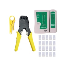 3 Lü Pense + Tester + 100 Adet Rj45 Network Seti