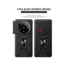 Tr Xiaomi 13 Ultra İle Uyumlu Kaze Tora Kamera Korumalı Sürgülü Yüzüklü Armor Military Tank Kızaklı Kılıf Ka