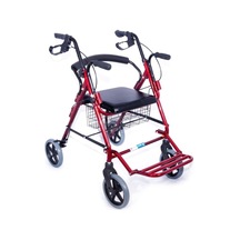 Medikaltec Ayak Pedallı Alüminyum Rolatör Yürüteç - Tekerlekli Sandalye Gibi Kullanma Imkanı