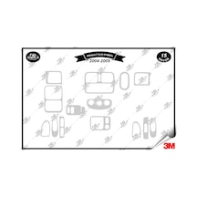 Renault Clio Symbol 2004-2008 Torpido Konsol Trim Göğüs Maun Kaplama Set 15 Parça Gümüş Renk