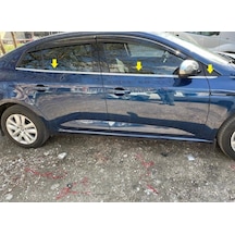 Renault Megane 4 2015-2020 P.Ç Krom Cam Çıtası 6 Parça