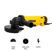 Dawreek Chelikbei DWE1200 Elektrikli Taşlama Makinesi 125 MM - Sarı