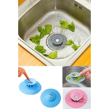 2 Kademeli Dokunmatik Lavabo Tıkacı Silikon Lavabo Gider Tıpası Plastik Diğer