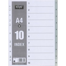 Kraf Ayraç A4 1-10 Rakam