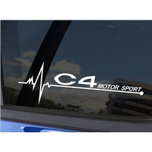 Citroen C4 Napız Kalp Kelebek Cam Için Sticker Yapıştırma
