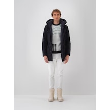 Lacivert Formunu Koruyan Regular Fit Mont 190552