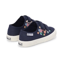 Superga 3750 Kids Straps Flower Print Leggera Kız Çocuk Lacivert Bileksiz Sneaker Lacivert-455