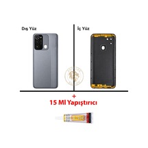 Tecno Spark 8c Gri Uyumlu Lensli Arka Kapak + B7000 Yapıştırıcı Arka Cam Batarya Pil Kapağı Diğer
