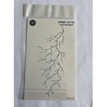 Yıldırım 18x11 Cm Yarı Kalıcı Hayalet Geçici Dövme Yapıştırma Dövme