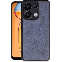 Redminote 13 Pro 5g Kılıf Şık Tasarımlı Premium Aras Deri Kapak Lacivert