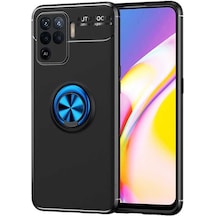 Oppo Reno 5 Lite Kılıf Yüzüklü Kamera Korumalı Range Ring Silikon Kılıf