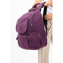 Baginn Lise Okul Sırt Çantası Çok Cepli Hafif Klinkır Kumaş 43 x 30 Cm