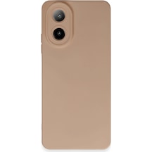 Uray Store Oppo A38 Kılıf Nano İçi Kadife Silikon - Pudra