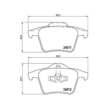 Brembo Arka Balata Volvo Xc90 2.5t 02 D5 02 T6 02 D5 V8 05 D5 09 3.2 06 D5 09 Brembo P86019 274330 274512 30793093 274528