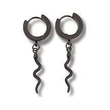 Black Snake Küpe Çelik