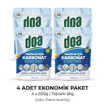 Doa Temizlik İçin Karbonat 2000 Gr Çok Amaçlı Temizlik Karbonatı Ev, Mutfak, Banyo Ve Yüzey Temizliği Doa Karbonat 4'lü Set