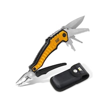 Caterpillar Çok Fonksiyonlu Alet 9'u 1 Arada, X-large, Uzun Burun Pense, Tel Kesici, Bıçak, Şişe Açacağı, Tornav