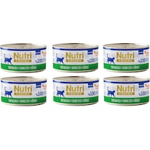 Nutri Feline Ton Balıklı, Tavuk Ve Ciğerli Mousse Tahılsız Yetişkin Kedi Konservesi 70 G X 6 Adet