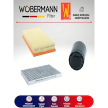 Wöbermann Vw Golf 4 1.6 Filtre Bakım Seti 1998-2006 3'lü Karbonlu