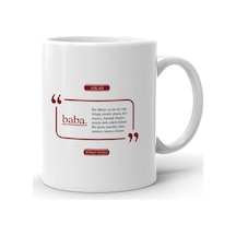 Kişiye Özel Baba Beyaz Kupa Bardak - 2