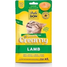 Delibon Creamy Kuzu Etli 5x15 Gr Krema Kedi Ödül Maması