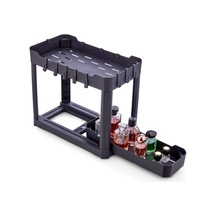 Sev Plastik 2 Katlı Sürgü Çekmeceli Tezgah Altı Organizer Siyah 40x22x33cm Siyah