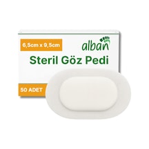 Steril Göz Pedi, Nonwowen 6,5cmx9,5cm Gözpedi, Steril Tekli Paketlerde 50'li Kutu Içerisinde