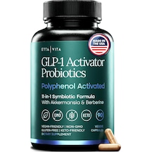 Etta Vita Glp-1 Activator Probiotics 90 Veg Kapsül Usa Menşeii Dmmedicineden Orijinal