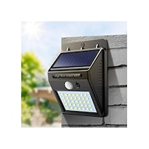 20 Led'li Solar Güneş Enerjili Bahçe Lambası, Şarj Olabilir 10 Parça Siyah