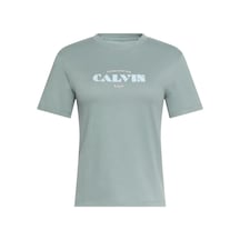 Calvin Klein Ss Classıc Resort Ca, 4c1 Yeşil Kadın T-shirt
