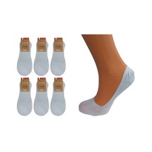 6'lı Kadın Pamuklu Babet Çorap-beyaz