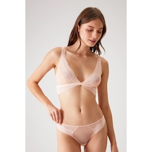 Pierre Cardin 4833 Kadın Bralet Sütyen Tanga Külot Takım-somon Pembe