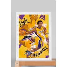 Kobe Bryant Çerçeveli Tablo - Black Mamba Nba Posteri Tablo