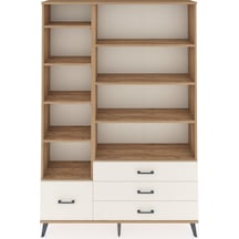 Arges Dolap 9 Raflı 4 Çekmeceli 132x30x195 Çam-çam/aytaşı Çam