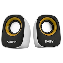 Snopy SN-120 USB Hoparlör Beyaz - Sarı