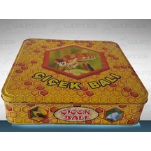 2 Kg Bal Tenekesi Desenli 10 Adet