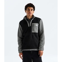 The North Face Yumiori 1/4 Boy Fermuarlı Erkek Polar Sweatshirt Nf0a883swoo1 Siyah