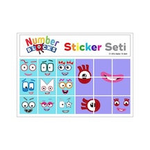 Number Blocks Matematik Eğitici Birim Küp Snapcubes /51-60 Sticker 18 Pcs