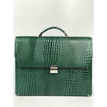 Hakiki Deri Erkek Evrak Çantası-129445 Siyah