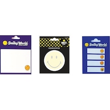 Smiley World Desenli Yapışkanlı Not Kağıtları 3 Farklı Model
