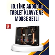 Klavye Kalem Mouse Dahil Android Tablet Uzun Pil Ömürlü Beyaz