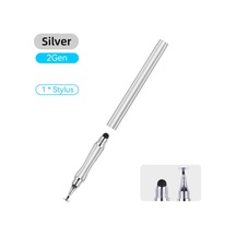 Gümüş Evrensel Çizim Tableti İçin 2'si 1 Arada Stylus Kalem Kapasitif Ekran Dokunmatik Kal Mobil Android Ios Kalem Stylus 56851356
