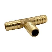 Sarı Üçlü Hortum Te Bağlantısı Rekoru 10mm